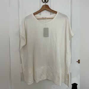 COS knit sleeveless tunic in cream